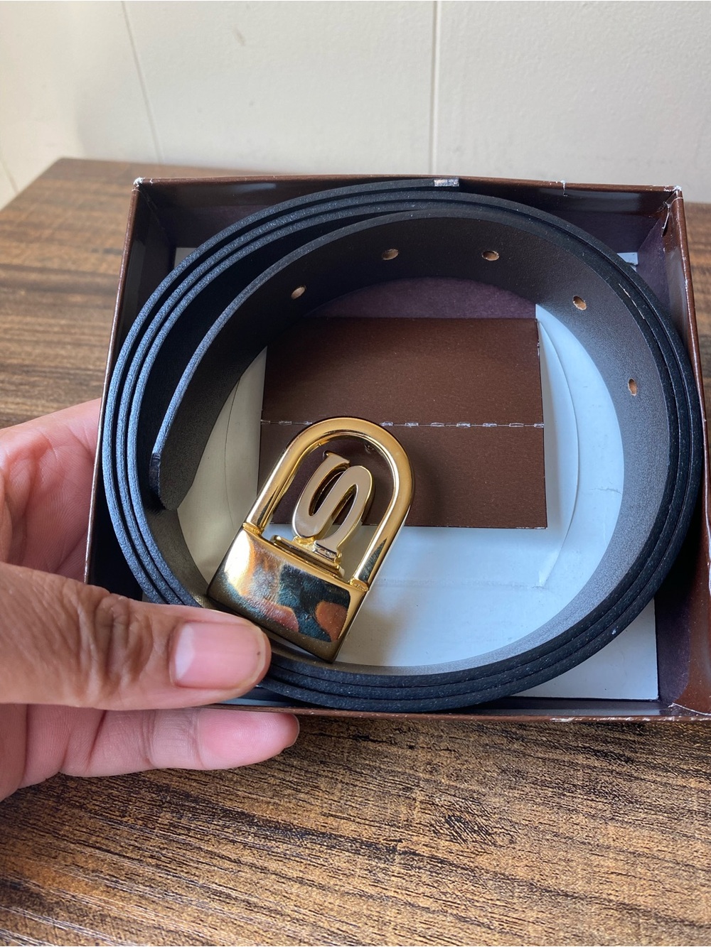 Vintage Leather Belt, 40” adjustable